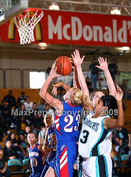 Thumbnail 2 in Hardin-Jefferson vs Pasadena Memorial (McDonalds Texas Invitational) photogallery.
