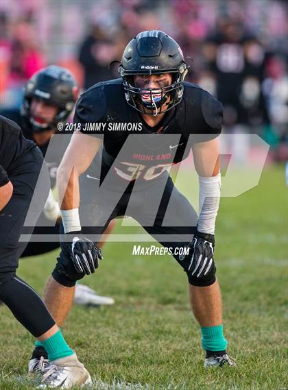 Thumbnail 2 in Rich Central @ Highland (IHSA 5A 1st Round Playoff) photogallery.