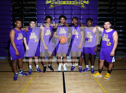 Thumbnail 2 in Lynwood Varsity Basketball Photo Shoot photogallery.