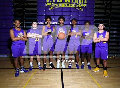 Thumbnail 3 in Lynwood Varsity Basketball Photo Shoot photogallery.