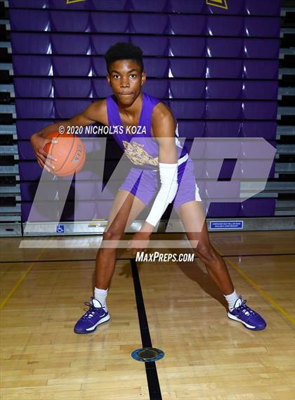 Thumbnail 2 in Lynwood Varsity Basketball Photo Shoot photogallery.