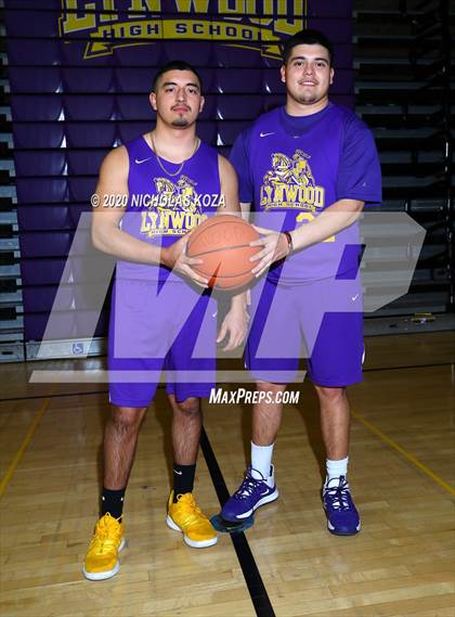 Thumbnail 3 in Lynwood Varsity Basketball Photo Shoot photogallery.