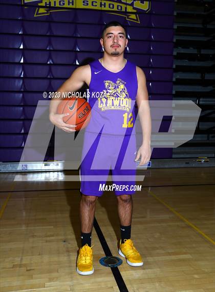 Thumbnail 3 in Lynwood Varsity Basketball Photo Shoot photogallery.