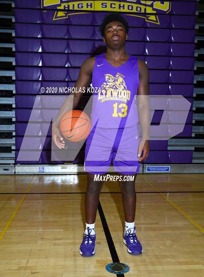 Thumbnail 2 in Lynwood Varsity Basketball Photo Shoot photogallery.