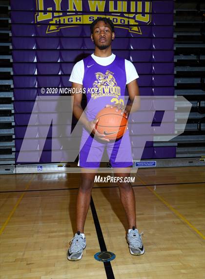 Thumbnail 3 in Lynwood Varsity Basketball Photo Shoot photogallery.