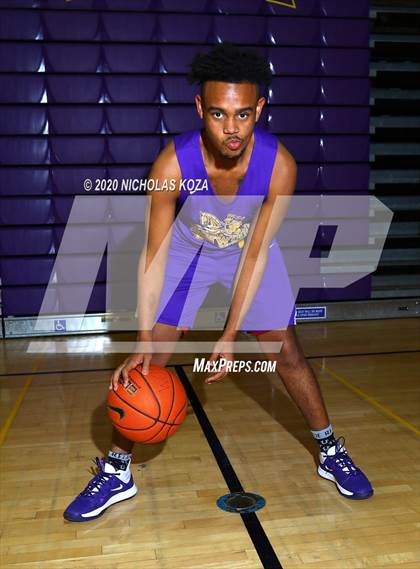 Thumbnail 3 in Lynwood Varsity Basketball Photo Shoot photogallery.