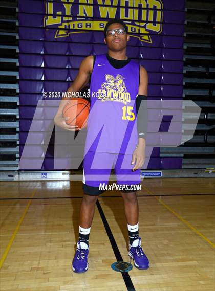 Thumbnail 2 in Lynwood Varsity Basketball Photo Shoot photogallery.