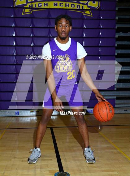 Thumbnail 2 in Lynwood Varsity Basketball Photo Shoot photogallery.
