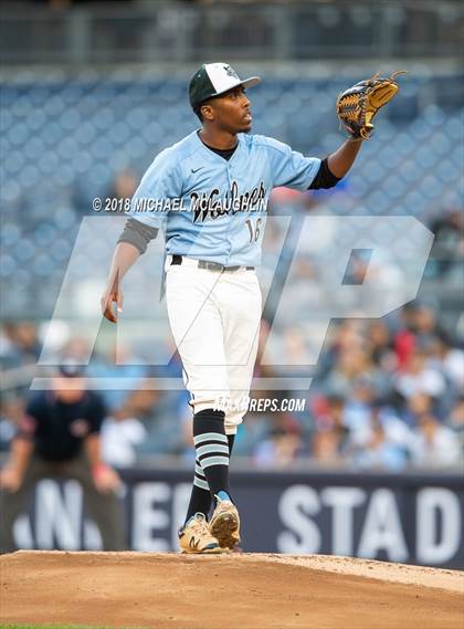Thumbnail 2 in Monroe Campus vs. Grand Street Campus (PSAL Section 12 AAA Final) photogallery.