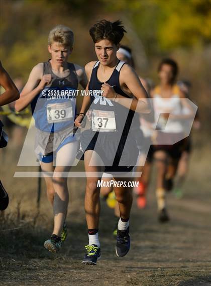 Thumbnail 1 in CHSAA Cross Country 4A Region 4 Boys photogallery.