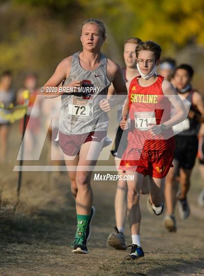 Thumbnail 3 in CHSAA Cross Country 4A Region 4 Boys photogallery.