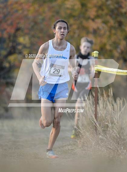 Thumbnail 1 in CHSAA Cross Country 4A Region 4 Boys photogallery.