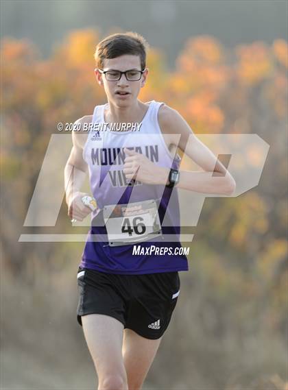Thumbnail 2 in CHSAA Cross Country 4A Region 4 Boys photogallery.