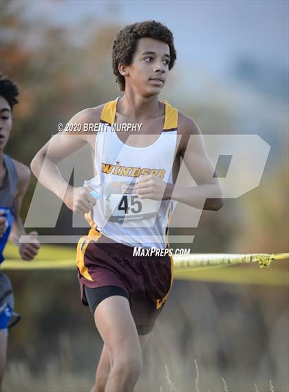 Thumbnail 1 in CHSAA Cross Country 4A Region 4 Boys photogallery.