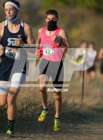 Thumbnail 3 in CHSAA Cross Country 4A Region 4 Boys photogallery.
