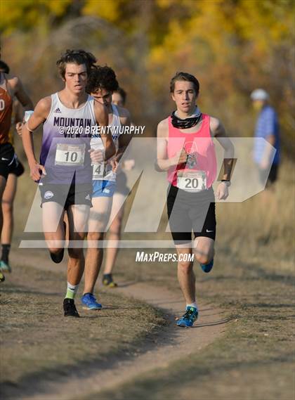 Thumbnail 1 in CHSAA Cross Country 4A Region 4 Boys photogallery.