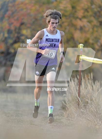 Thumbnail 2 in CHSAA Cross Country 4A Region 4 Boys photogallery.