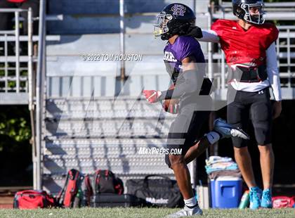 Thumbnail 2 in Bishop Amat vs Rancho Cucamonga (Scrimmage) photogallery.