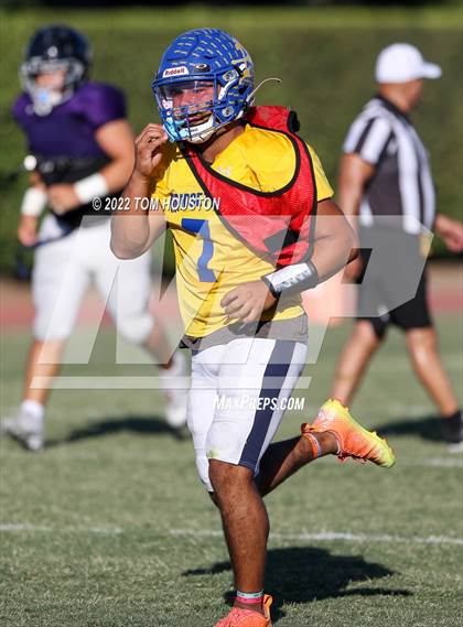 Thumbnail 2 in Bishop Amat vs Rancho Cucamonga (Scrimmage) photogallery.