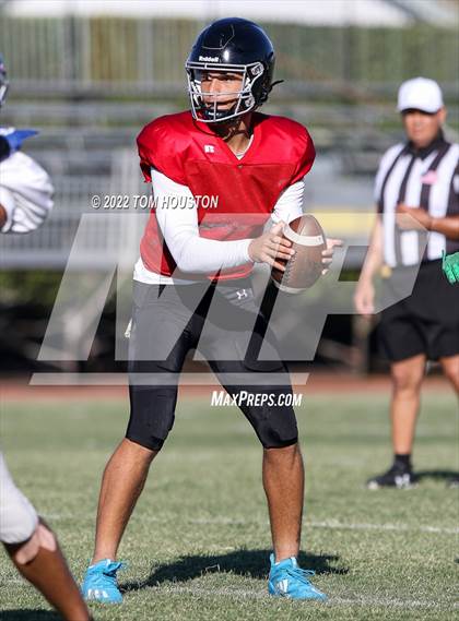 Thumbnail 2 in Bishop Amat vs Rancho Cucamonga (Scrimmage) photogallery.