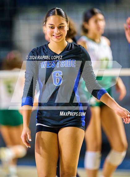 Thumbnail 3 in Stratford vs. Westside (UIL Volleyball 6A D2 Region 3 Bi-District) photogallery.