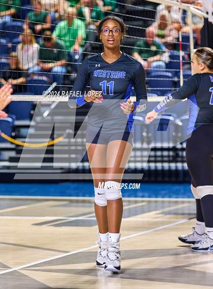 Thumbnail 1 in Stratford vs. Westside (UIL Volleyball 6A D2 Region 3 Bi-District) photogallery.