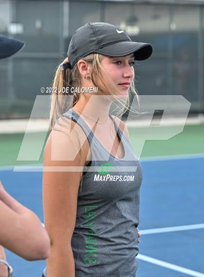 Thumbnail 2 in Peaster vs Wall (UIL 3A Girls Doubles State Finals) photogallery.