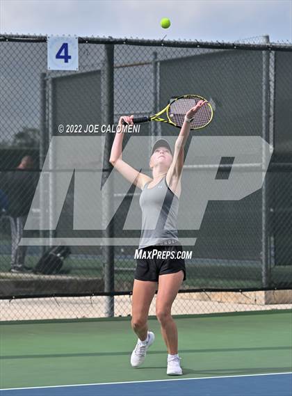 Thumbnail 3 in Peaster vs Wall (UIL 3A Girls Doubles State Finals) photogallery.