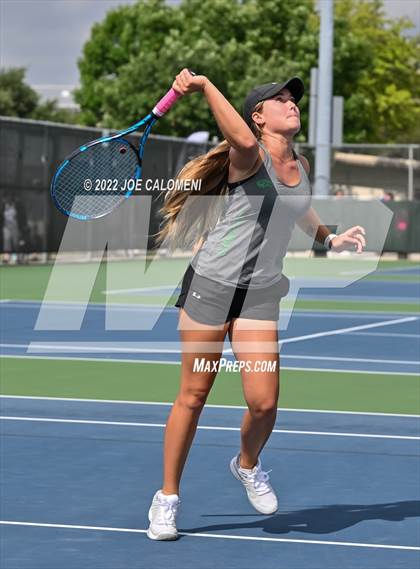 Thumbnail 2 in Peaster vs Wall (UIL 3A Girls Doubles State Finals) photogallery.