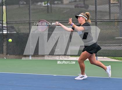 Thumbnail 2 in Peaster vs Wall (UIL 3A Girls Doubles State Finals) photogallery.