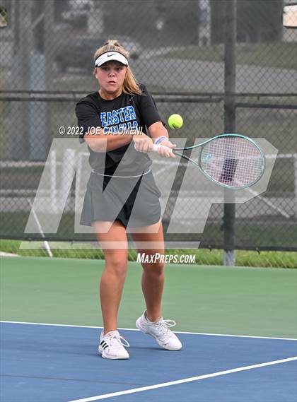 Thumbnail 3 in Peaster vs Wall (UIL 3A Girls Doubles State Finals) photogallery.