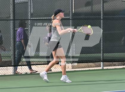 Thumbnail 2 in Peaster vs Wall (UIL 3A Girls Doubles State Finals) photogallery.