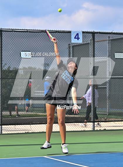 Thumbnail 2 in Peaster vs Wall (UIL 3A Girls Doubles State Finals) photogallery.