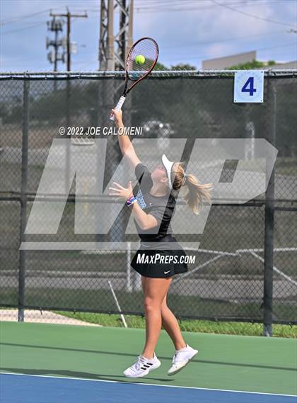 Thumbnail 2 in Peaster vs Wall (UIL 3A Girls Doubles State Finals) photogallery.