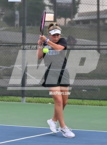 Thumbnail 2 in Peaster vs Wall (UIL 3A Girls Doubles State Finals) photogallery.