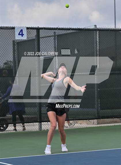 Thumbnail 3 in Peaster vs Wall (UIL 3A Girls Doubles State Finals) photogallery.