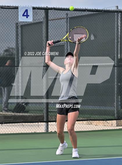 Thumbnail 2 in Peaster vs Wall (UIL 3A Girls Doubles State Finals) photogallery.