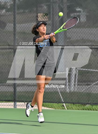 Thumbnail 2 in Peaster vs Wall (UIL 3A Girls Doubles State Finals) photogallery.