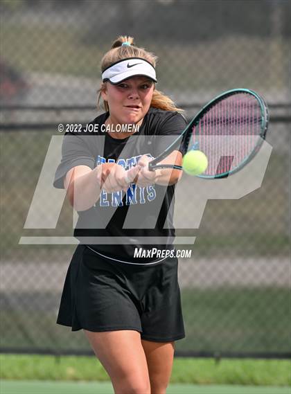 Thumbnail 1 in Peaster vs Wall (UIL 3A Girls Doubles State Finals) photogallery.