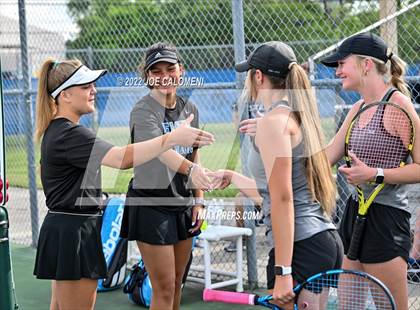 Thumbnail 2 in Peaster vs Wall (UIL 3A Girls Doubles State Finals) photogallery.