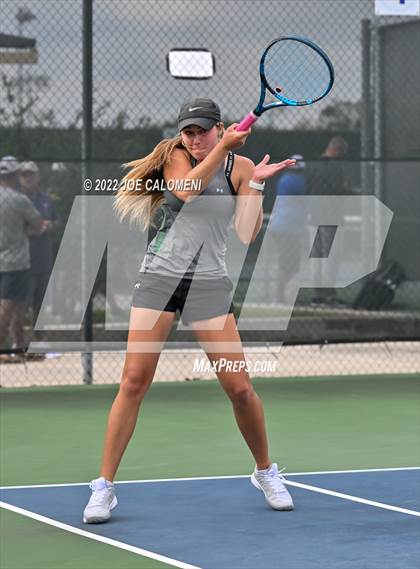 Thumbnail 2 in Peaster vs Wall (UIL 3A Girls Doubles State Finals) photogallery.