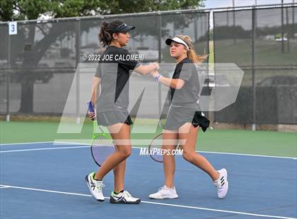 Thumbnail 2 in Peaster vs Wall (UIL 3A Girls Doubles State Finals) photogallery.