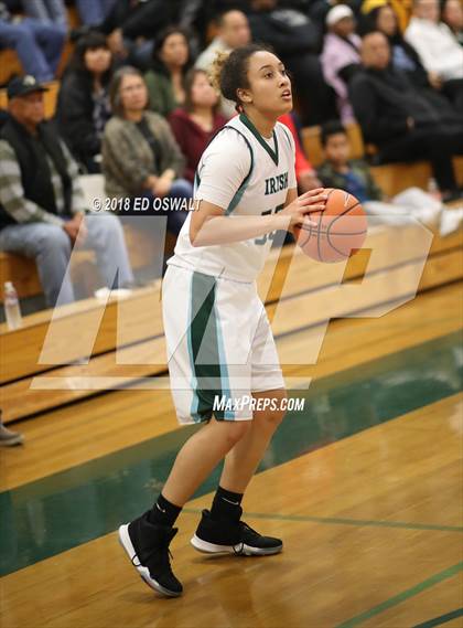 Thumbnail 2 in Eastside College Prep vs. Sacred Heart Cathedral Preparatory (Elite is Earned Showcase) photogallery.