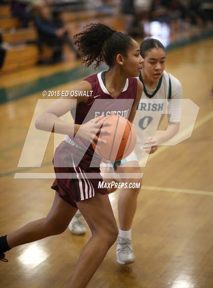 Thumbnail 1 in Eastside College Prep vs. Sacred Heart Cathedral Preparatory (Elite is Earned Showcase) photogallery.