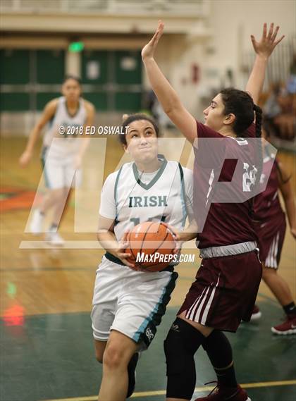 Thumbnail 3 in Eastside College Prep vs. Sacred Heart Cathedral Preparatory (Elite is Earned Showcase) photogallery.