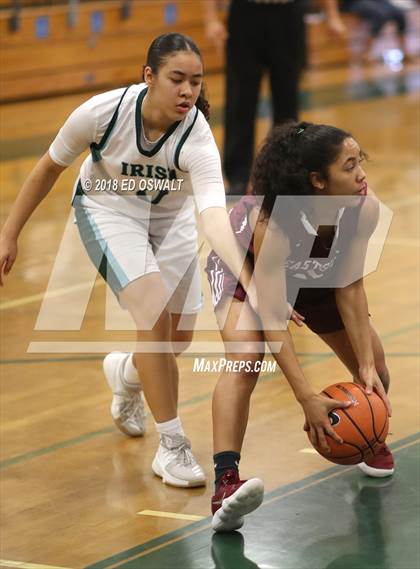 Thumbnail 3 in Eastside College Prep vs. Sacred Heart Cathedral Preparatory (Elite is Earned Showcase) photogallery.