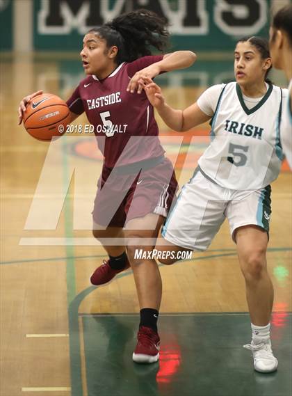 Thumbnail 3 in Eastside College Prep vs. Sacred Heart Cathedral Preparatory (Elite is Earned Showcase) photogallery.