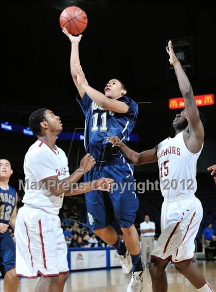 Thumbnail 2 in Alemany vs. St. John Bosco (CIF D3 SoCal Regional Final) photogallery.