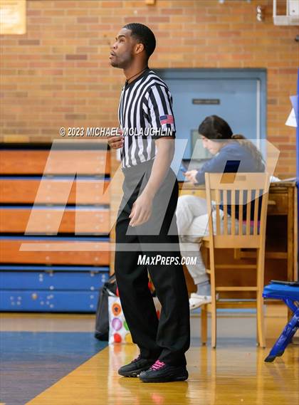 Thumbnail 3 in St. Jean Baptiste vs. Notre Dame of Manhattan (CHSAA Think Pink Event) photogallery.