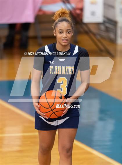 Thumbnail 1 in St. Jean Baptiste vs. Notre Dame of Manhattan (CHSAA Think Pink Event) photogallery.